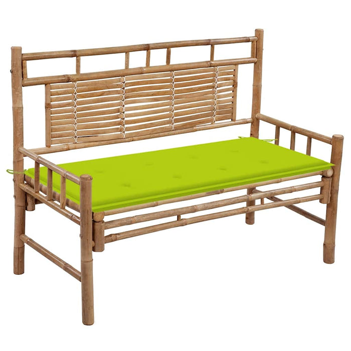 Bancă de grădină cu pernă, 120 cm, bambus - WALTI WALTI