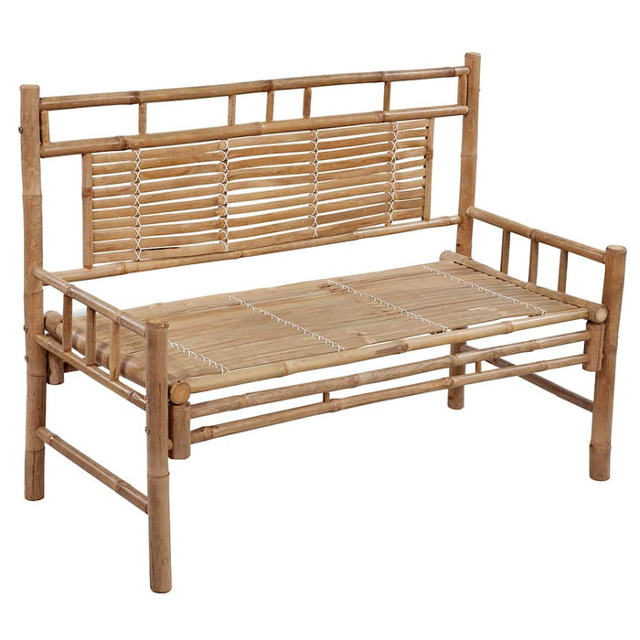 Bancă de grădină cu pernă, 120 cm, bambus WALTI