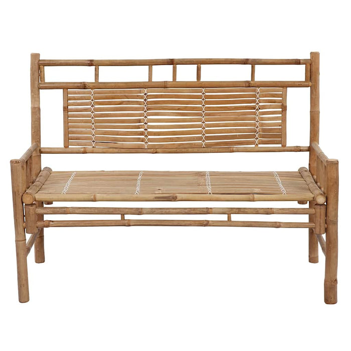 Bancă de grădină cu pernă, 120 cm, bambus WALTI