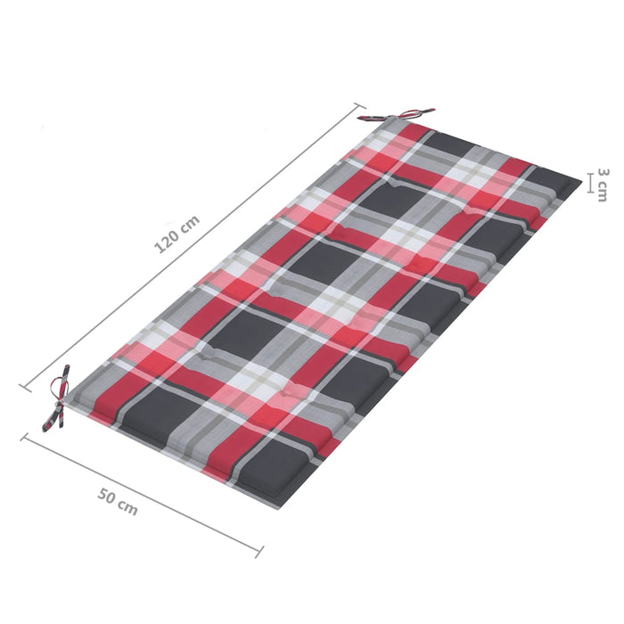 Bancă de grădină cu pernă, 120 cm, bambus - WALTI WALTI