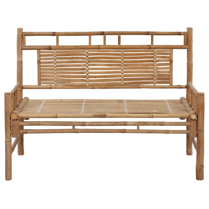 Bancă de grădină cu pernă, 120 cm, bambus - WALTI WALTI