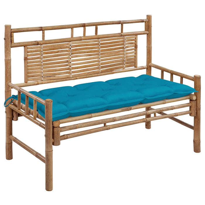 Bancă de grădină cu pernă, 120 cm, bambus - WALTI WALTI