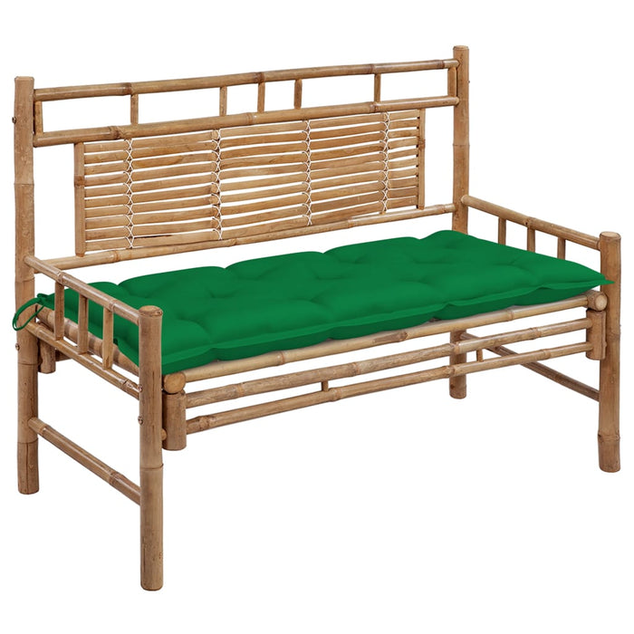 Bancă de grădină cu pernă, 120 cm, bambus - WALTI WALTI