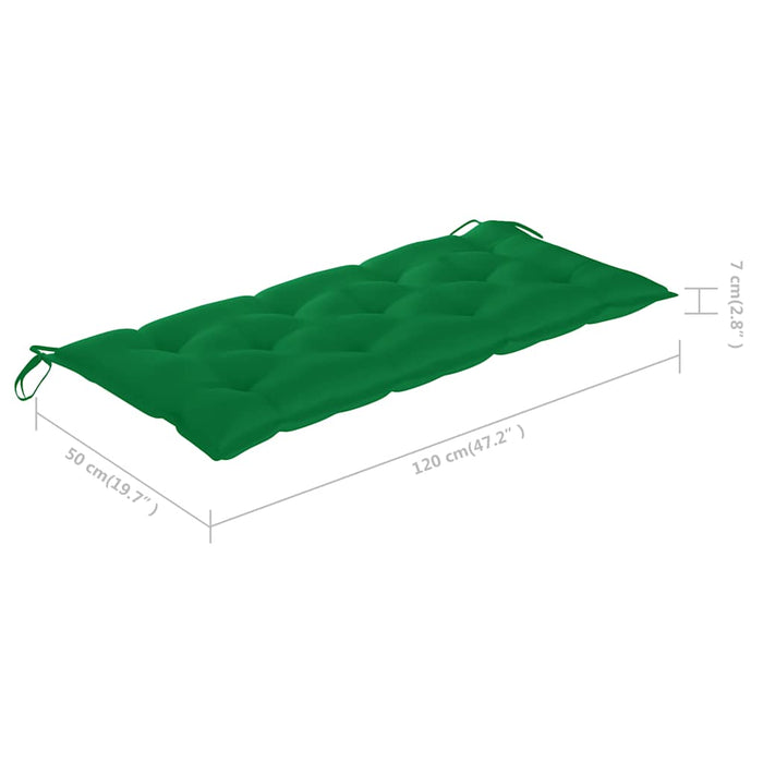 Bancă de grădină cu pernă, 120 cm, bambus - WALTI WALTI