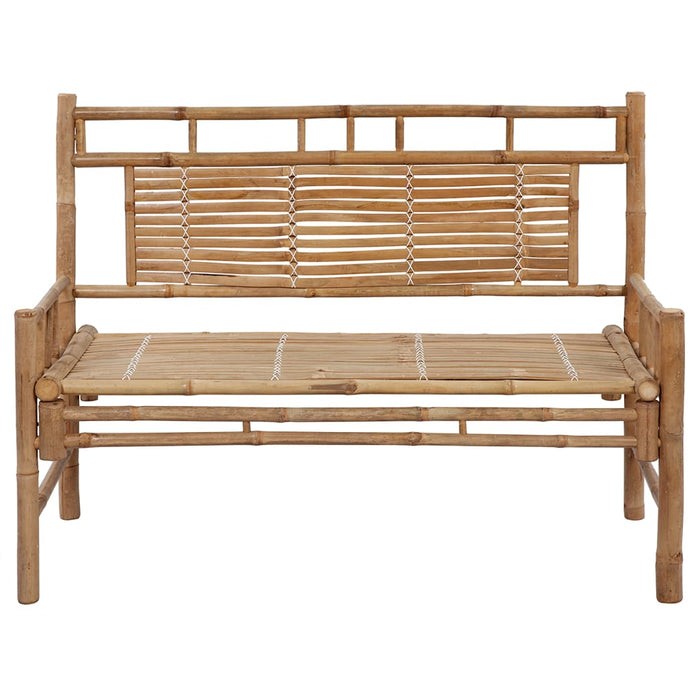 Bancă de grădină cu pernă, 120 cm, bambus - WALTI WALTI