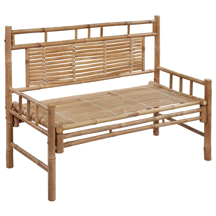 Bancă de grădină cu pernă, 120 cm, bambus - WALTI WALTI