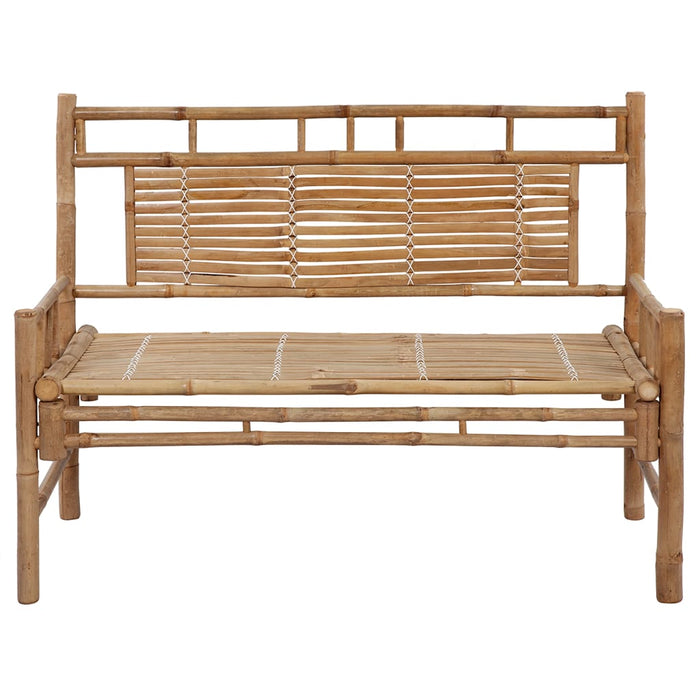 Bancă de grădină cu pernă, 120 cm, bambus - WALTI WALTI