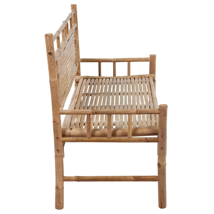Bancă de grădină cu pernă, 120 cm, bambus - WALTI WALTI