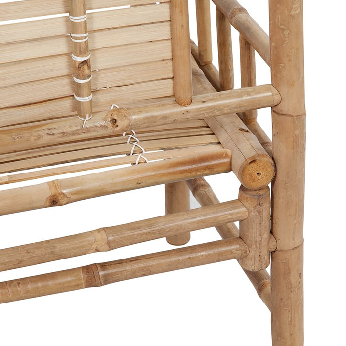 Bancă de grădină cu pernă, 120 cm, bambus - WALTI WALTI