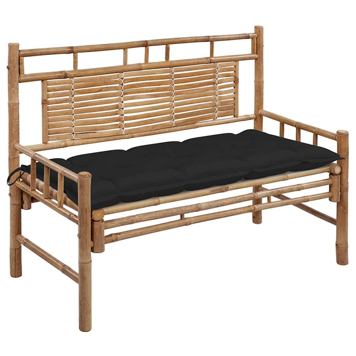 Bancă de grădină cu pernă, 120 cm, bambus - WALTI WALTI