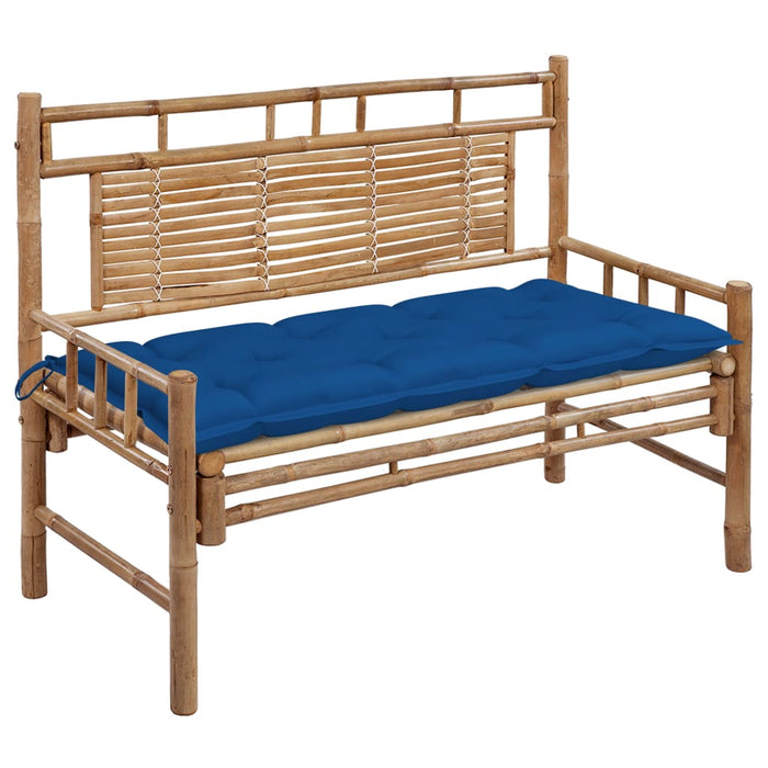 Bancă de grădină cu pernă, 120 cm, bambus - WALTI WALTI