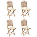 Set mobilier de exterior pliabil, cu perne, 5 piese, bambus - WALTI WALTI
