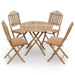 Set mobilier de exterior pliabil, cu perne, 5 piese, bambus - WALTI WALTI
