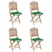 Set mobilier de exterior pliabil, cu perne, 5 piese, bambus - WALTI WALTI