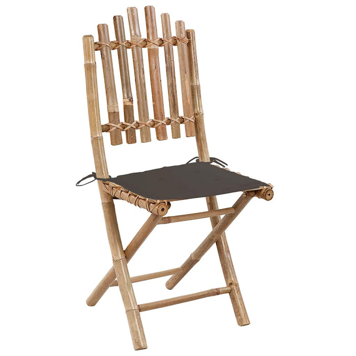 Set mobilier de exterior pliabil, cu perne, 5 piese, bambus - WALTI WALTI