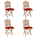 Set mobilier de exterior pliabil, cu perne, 5 piese, bambus - WALTI WALTI