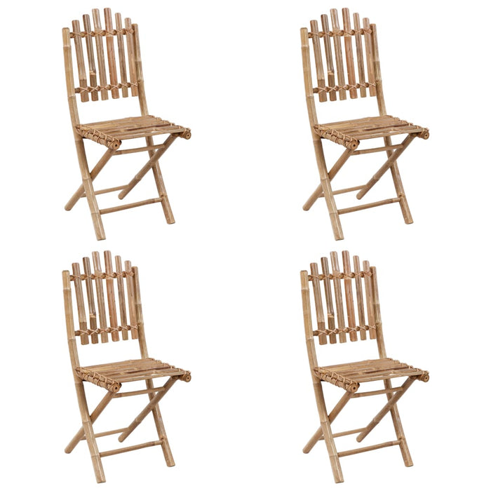 Set mobilier de exterior pliabil, cu perne, 5 piese, bambus - WALTI WALTI