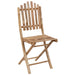 Set mobilier de exterior pliabil, cu perne, 5 piese, bambus - WALTI WALTI