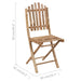 Set mobilier de exterior pliabil, cu perne, 5 piese, bambus - WALTI WALTI