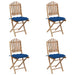 Set mobilier de exterior pliabil, cu perne, 5 piese, bambus - WALTI WALTI