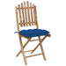 Set mobilier de exterior pliabil, cu perne, 5 piese, bambus - WALTI WALTI