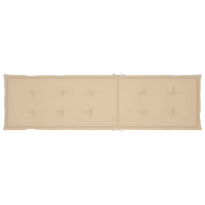 Șezlong exterior, suport picioare și pernă, lemn masiv acacia - WALTI WALTI