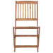 Scaune grădină pliabile, cu perne, 4 buc., lemn masiv de acacia - WALTI WALTI