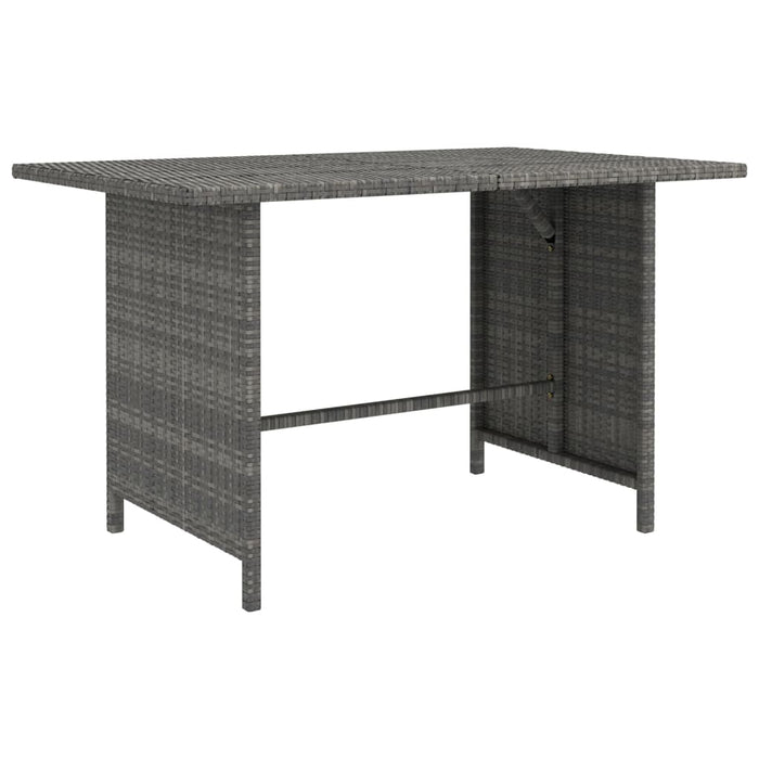Set mobilier de grădină cu perne, 8 piese, gri, poliratan WALTI