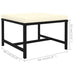 Set mobilier de grădină cu perne, 7 piese, negru, poliratan - WALTI WALTI