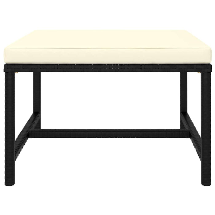 Set mobilier de grădină cu perne, 8 piese, negru, poliratan - WALTI WALTI