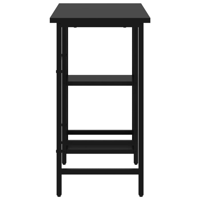 Birou de calculator, negru, 80x40x72 cm, MDF și metal - WALTI WALTI