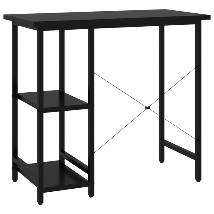 Birou de calculator, negru, 80x40x72 cm, MDF și metal - WALTI WALTI