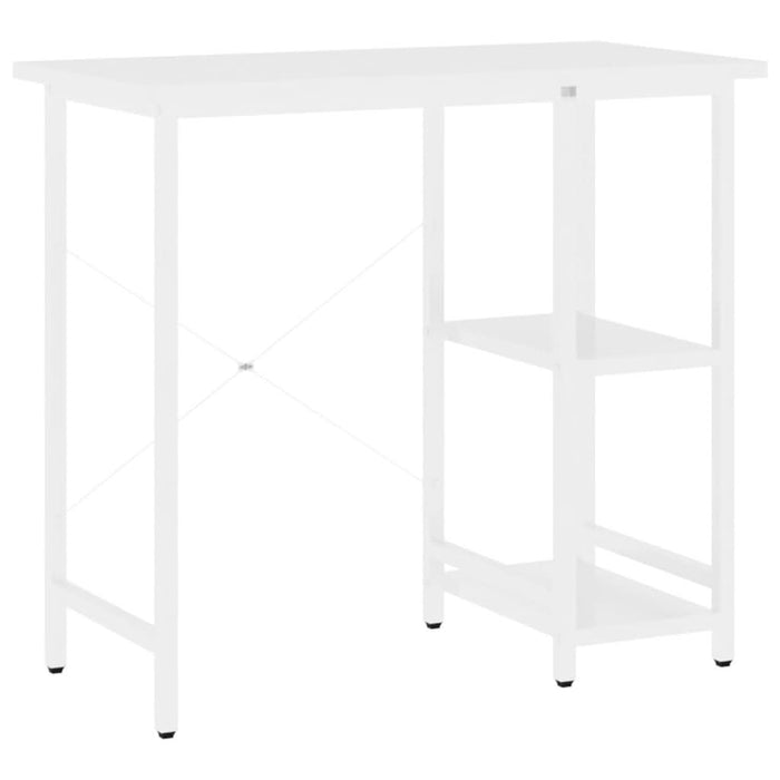 Birou de calculator, alb, 80x40x72 cm, MDF și metal - WALTI WALTI
