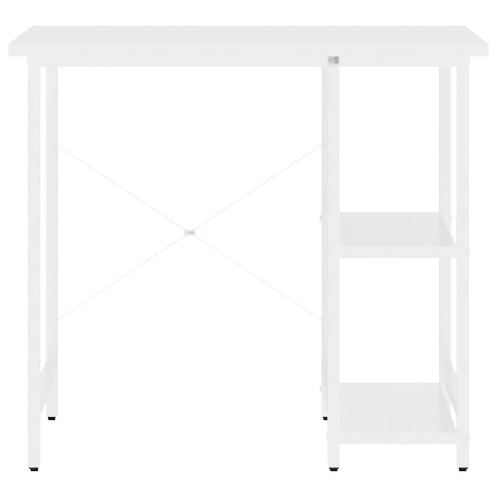 Birou de calculator, alb, 80x40x72 cm, MDF și metal - WALTI WALTI