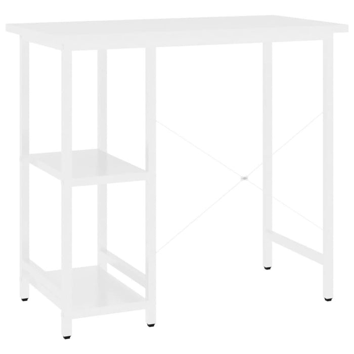 Birou de calculator, alb, 80x40x72 cm, MDF și metal - WALTI WALTI