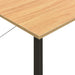 Birou de calculator negru/stejar deschis 80x40x72 cm MDF/metal - WALTI WALTI