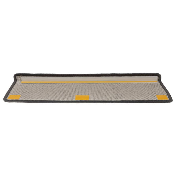 Covorașe pentru scări, 15 buc., 65x21x4 cm, gri închis, cu margini dreptunghiulare - WALTI WALTI