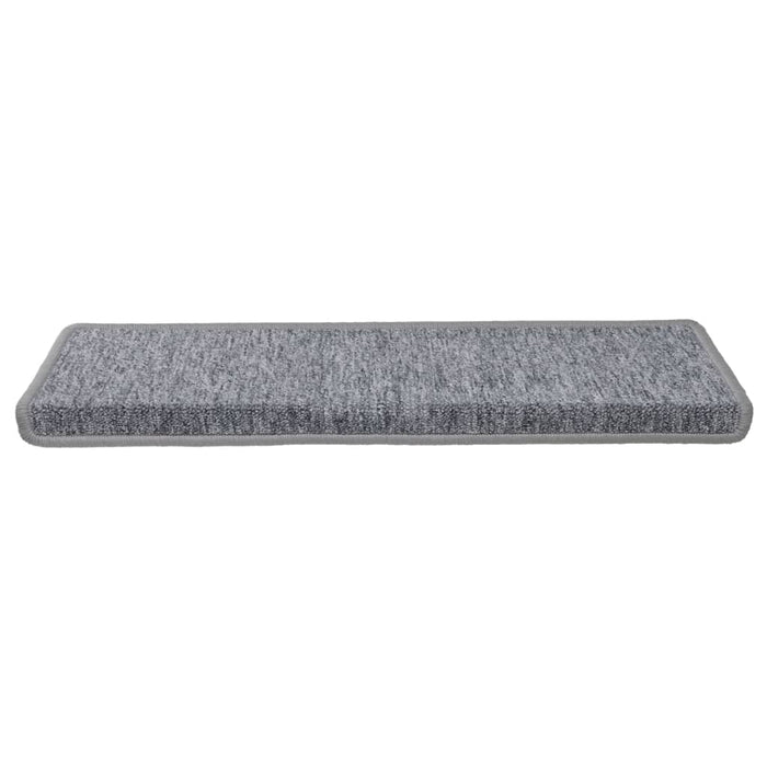 Covorașe pentru scări, 15 buc., 65x21x4 cm, gri deschis, cu margini dreptunghiulare - WALTI WALTI