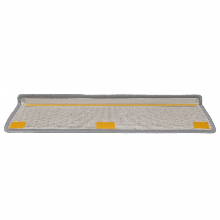 Covorașe pentru scări, 15 buc., 65x21x4 cm, gri deschis, cu margini dreptunghiulare - WALTI WALTI