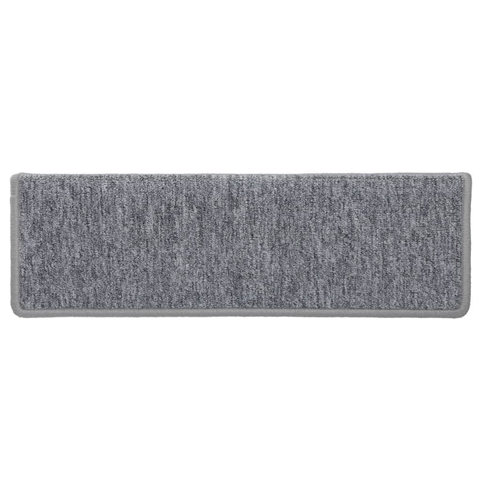 Covorașe pentru scări, 15 buc., 65x21x4 cm, gri deschis, cu margini dreptunghiulare - WALTI WALTI