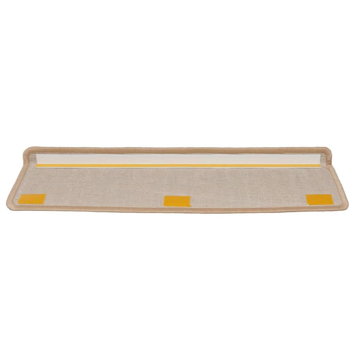 Covorașe pentru scări, 15 buc., 65x21x4 cm, margini dreptunghiulare aurii WALTI