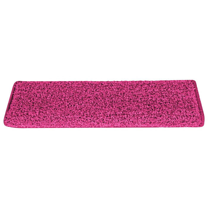 Covorașe pentru scări, 15 buc., 65x21x4 cm, roz, cu margini dreptunghiulare - WALTI WALTI