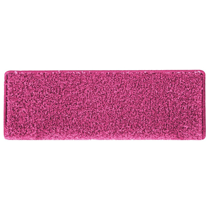 Covorașe pentru scări, 15 buc., 65x21x4 cm, roz, cu margini dreptunghiulare - WALTI WALTI