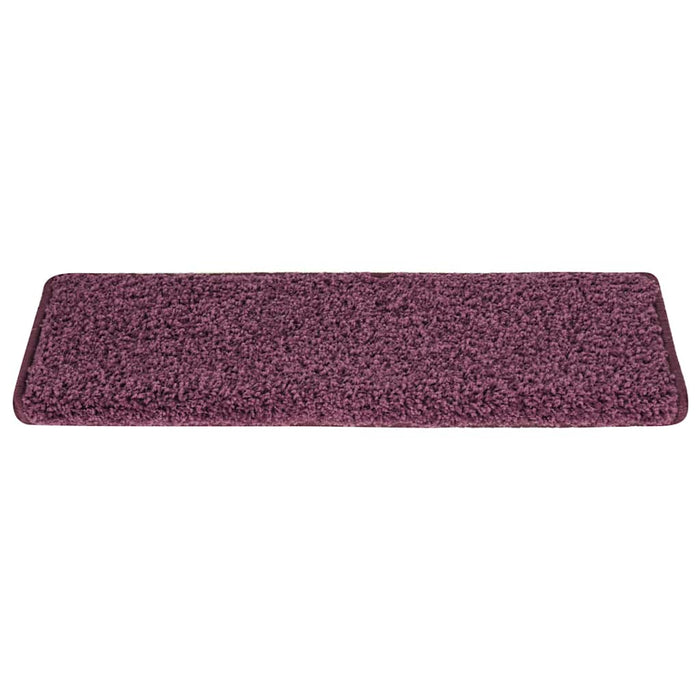 Covorașe pentru scări, 15 buc., 65x21x4 cm, violet închis, cu margini dreptunghiulare - WALTI WALTI
