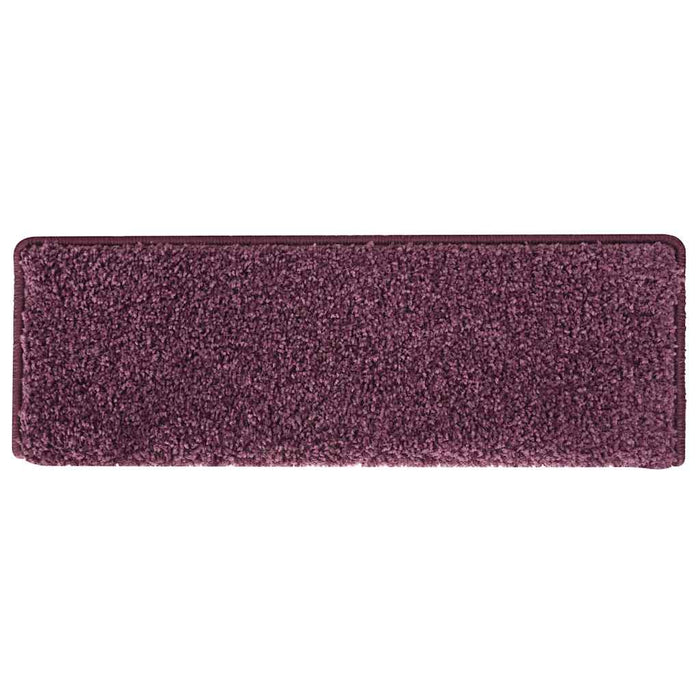Covorașe pentru scări, 15 buc., 65x21x4 cm, violet închis, cu margini dreptunghiulare - WALTI WALTI