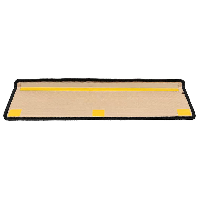 Covorașe scări autoadezive, 15 buc., negru și gri, 65x21x4 cm - WALTI WALTI