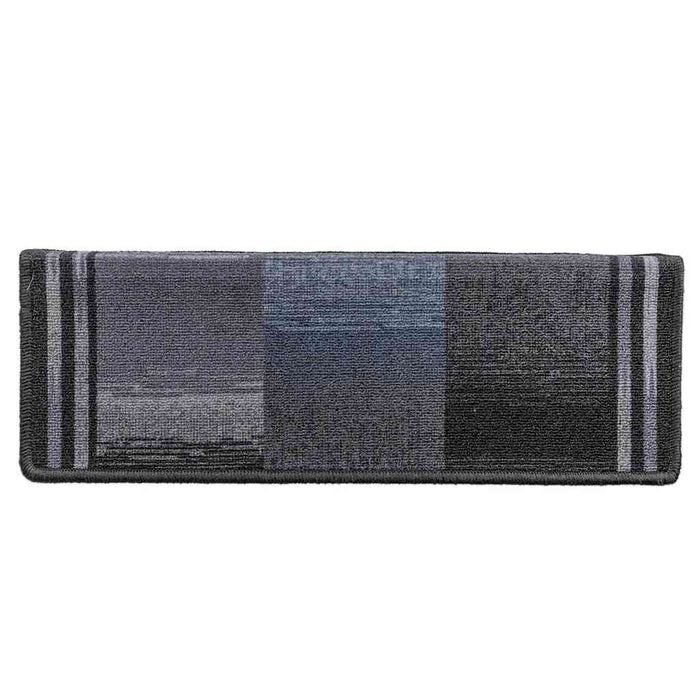 Covorașe scări autoadezive, 15 buc., negru și gri, 65x21x4 cm - WALTI WALTI