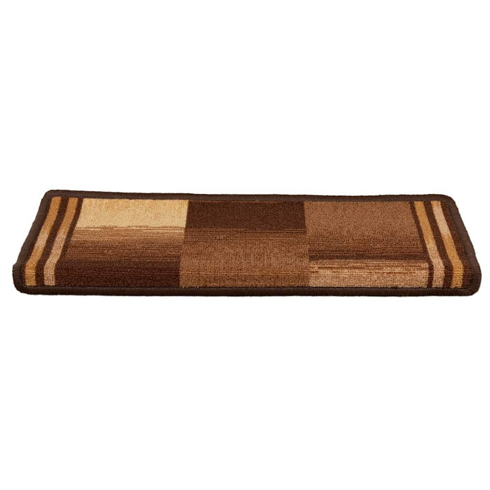 Covorașe scări, autoadezive, 15 buc., maro, 65x21x4 cm - WALTI WALTI