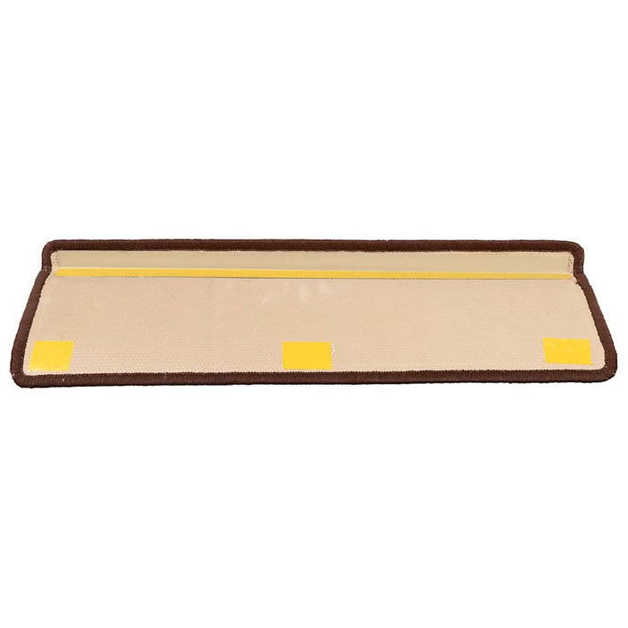 Covorașe scări, autoadezive, 15 buc., maro, 65x21x4 cm - WALTI WALTI