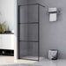 Paravan duș walk-in, negru, 90x195 cm, sticlă ESG transparentă - WALTI WALTI
